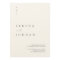 Elegant Minimalist Ivory Wedding Invitation