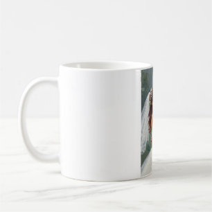 Elegant Minimalist Just Married Couple Art Coffee  Mug
