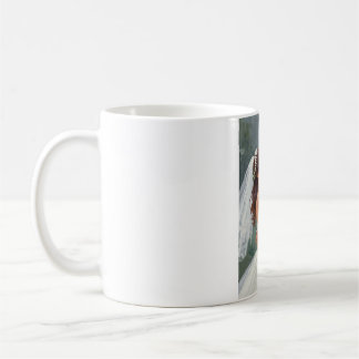 Elegant Minimalist Just Married Couple Art Coffee Mug