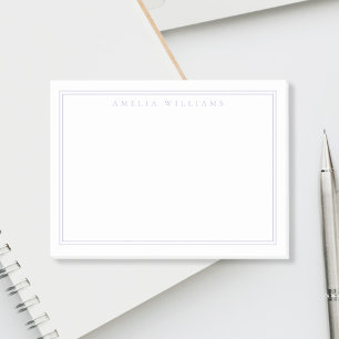 Elegant Minimalist Lavender Monogram Post-it Notes