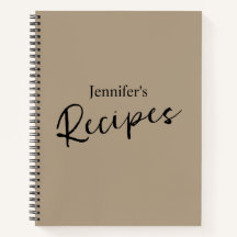 Elegant Minimalist Light Brown Recipe