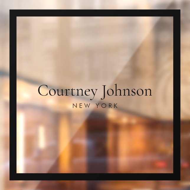 Elegant Minimalist Luxury Boutique  Window Cling (Sheet 2)