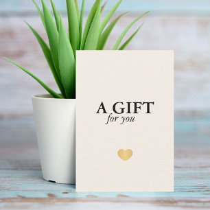 Elegant Minimalist Luxury White Gold Heart