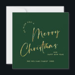 Elegant Minimalist Merry Christmas Greeting Gold  Holiday Card<br><div class="desc">Feel free to contact me if you need any help or new item. I respond soon.</div>