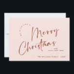 Elegant Minimalist Merry Christmas Greeting Holiday Card<br><div class="desc">Feel free to contact me if you need any help or new item. I respond soon.</div>