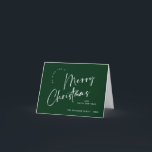 Elegant Minimalist Merry Christmas Greeting Holiday Card<br><div class="desc">Feel free to contact me if you need any help or new item. I respond soon.</div>