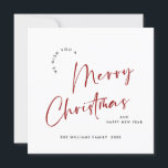 Elegant Minimalist Merry Christmas Greeting Holiday Card<br><div class="desc">Feel free to contact me if you need any help or new item. I respond soon.</div>