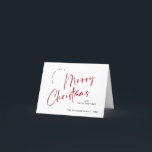 Elegant Minimalist Merry Christmas Greeting Holiday Card<br><div class="desc">Feel free to contact me if you need any help or new item. I respond soon.</div>
