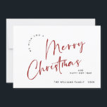 Elegant Minimalist Merry Christmas Greeting Holiday Card<br><div class="desc">Feel free to contact me if you need any help or new item. I respond soon.</div>