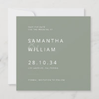 Elegant minimalist mix & match modern wedding