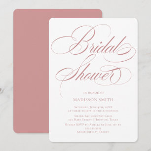 Elegant Minimalist modern Bridal Shower Invitation