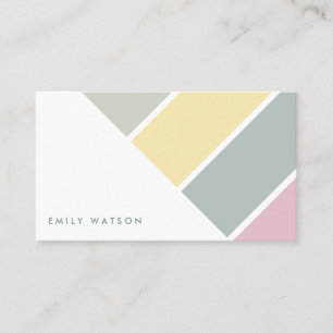 Elegant minimalist modern feminine white card
