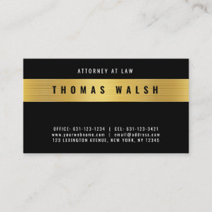 Elegant Minimalist Modern Gold Band Design Business Card