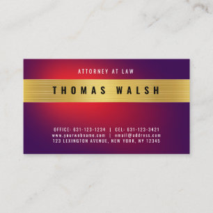 Elegant Minimalist Modern Gold Band Design Business Card