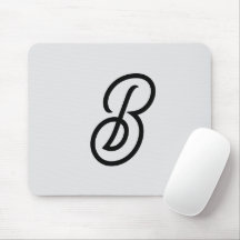 Elegant minimalist modern initial on grey