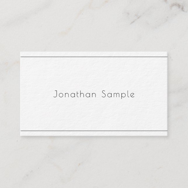 Elegant Minimalist Modern Professional Sleek Luxe Business Card (Front)