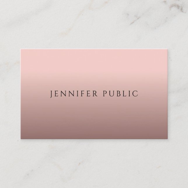 Elegant Minimalist Modern Professional Template Business Card (Front)