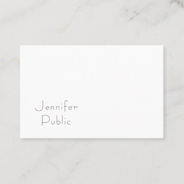 Elegant Minimalist Modern Professional Template Business Card (Front)