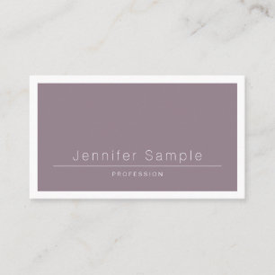 Elegant Minimalist Modern Salon Plain Trendy Luxe Business Card