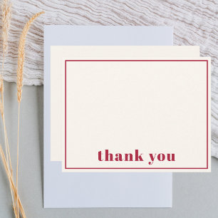 Elegant Minimalist Modern Simple Chic Thank You Card