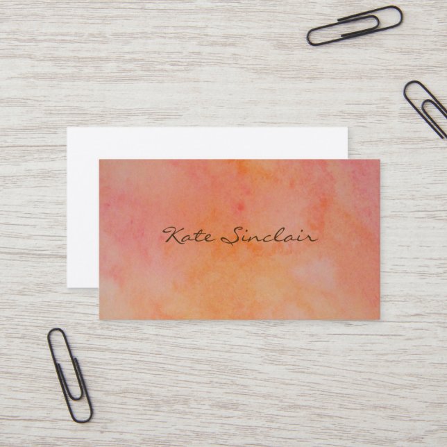Elegant Minimalist Modern Stylish Mini Business Card (Front/Back In Situ)