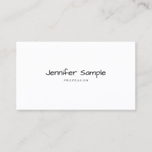 Elegant Minimalist Modern Template Hand Script Top Business Card
