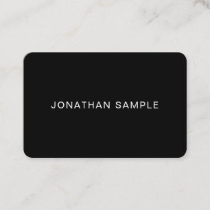 Elegant Minimalist Modern Trendy B&W Template Business Card