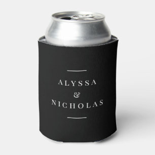 Elegant Minimalist Modern Wedding Favour Can Cooler