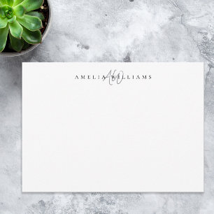 Elegant Minimalist Monogram Card