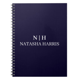 Elegant Minimalist Monogram Professional notebook