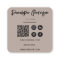 Elegant Minimalist Neutral QR Code Boho Modern   