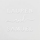 Elegant Minimalist Personalised Wedding Monogram