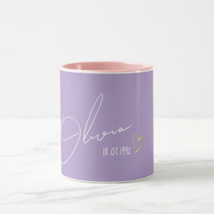 Elegant & minimalist Personalized Name Modern Gift Mug