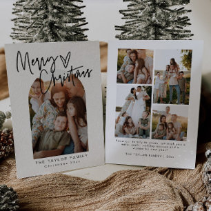 Elegant Minimalist Photo Christmas Card