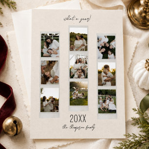 Elegant Minimalist Photo Frame Christmas Card