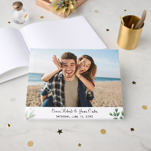 Elegant Minimalist Photo Guest Book