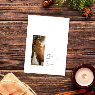 Elegant Minimalist Photo Holiday Card