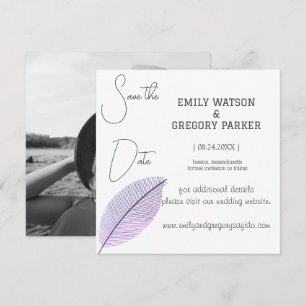 Elegant minimalist photo of abstract sheet save t the date
