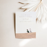 Elegant Minimalist Photo Save the Date Card