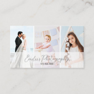 Elegant Minimalist Photographer Business Card