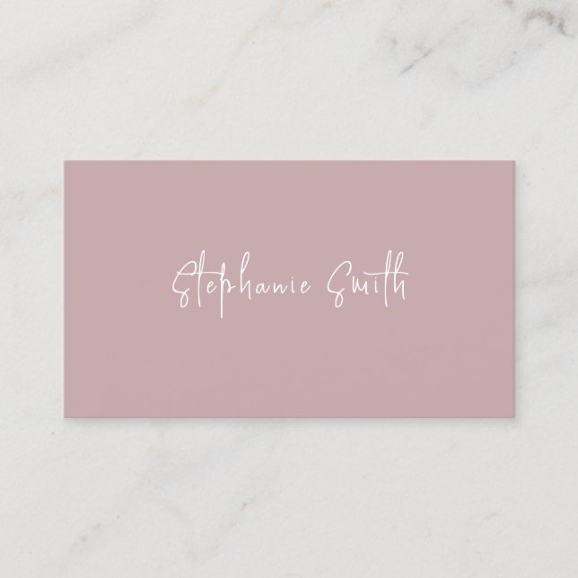 Elegant Minimalist Photographer Business Card (Front)
