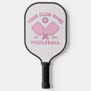 Elegant Minimalist Pickleball Monogram Design Paddle