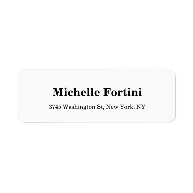 Elegant Minimalist Plain Modern Black & White (Front)