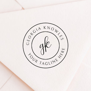 Elegant Minimalist Professional Business Self-inking Stamp