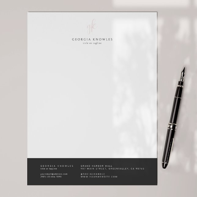 Elegant Minimalist Professional Custom Letterhead (Creator Uploaded)