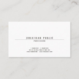 Elegant Minimalist Professional Modern Trendy Cool Business Card