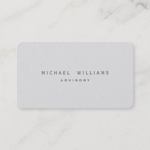 ELEGANT MINIMALIST PROFESSIONAL PAPER PEARL BUSINESS CARD
