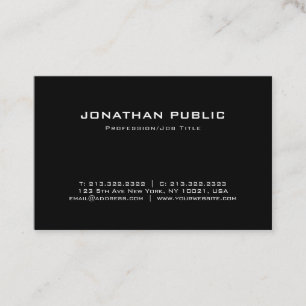 Elegant Minimalist Professional Trendy Plain Business Card