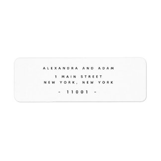 Elegant Minimalist Return Address Labels