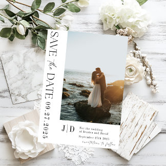 Elegant Minimalist Save the Date Modern & Stylish Invitation